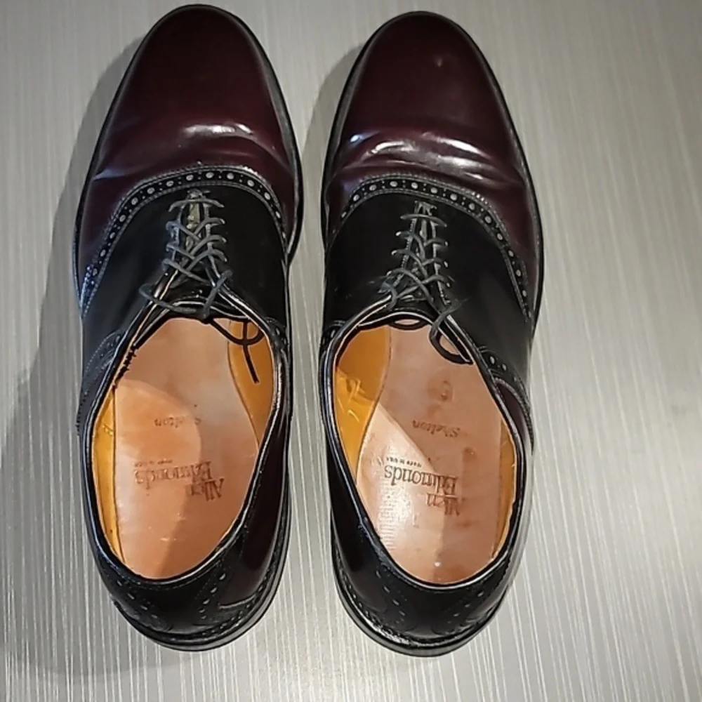 ALLEN EDMONDS 'Sheldon's 2‎ Toned Leather Oxford Men's 11B Great Condition